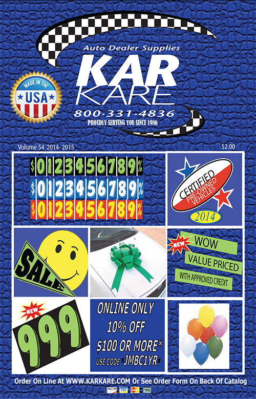 2014 Kar Kare Catalog Cover