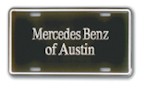 LICENSE PLATE INSERT .020 GAUGE ALUMINUM PLATE WITH 2 COLORS