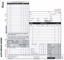 AUTO REPAIR FORMS (SMALL)