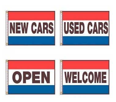 NYLON MESSAGE FLAGS 3 ft. x 5 ft. FLAGS
