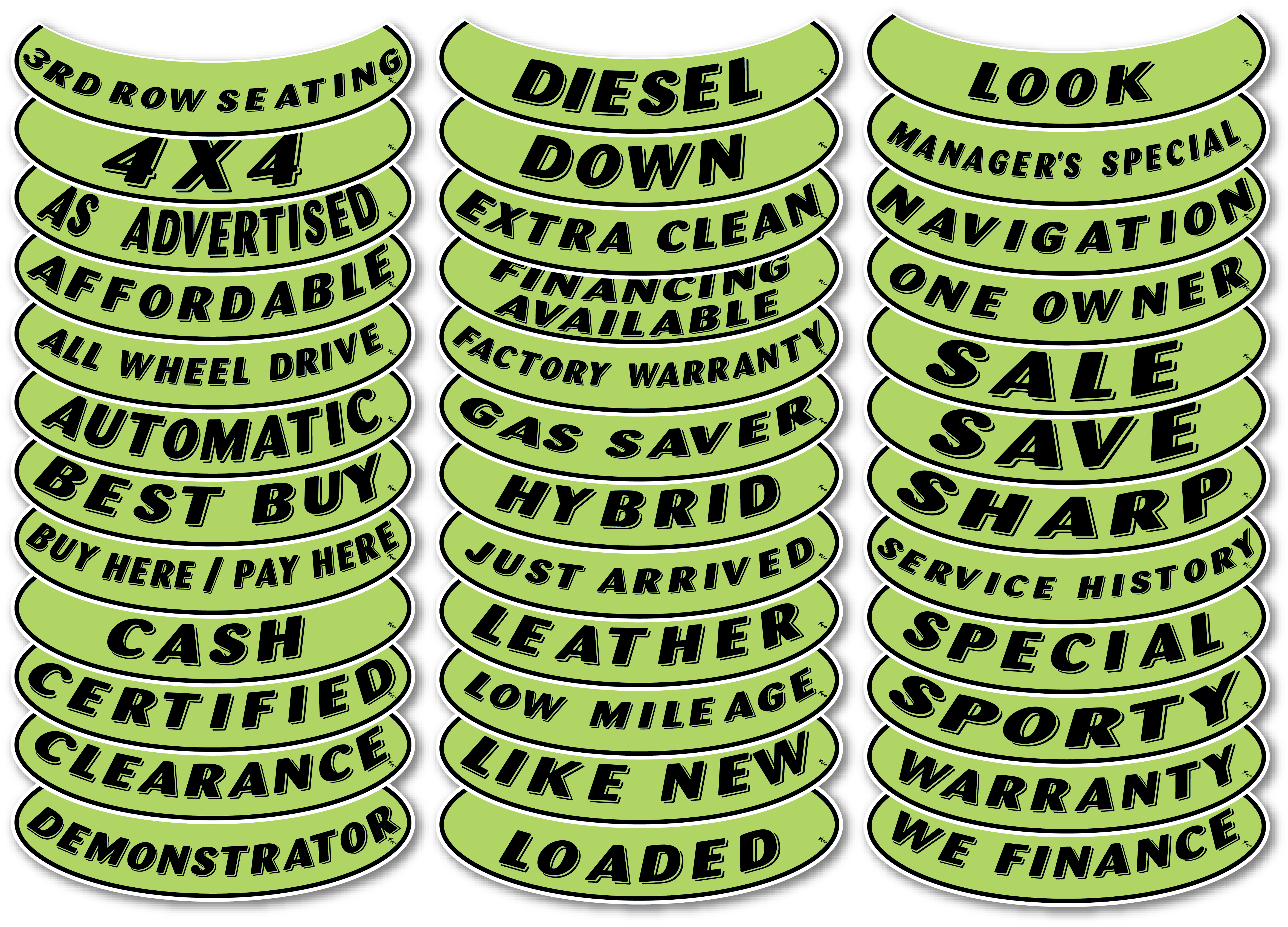 CHARTREUSE SMILE SLOGANS 