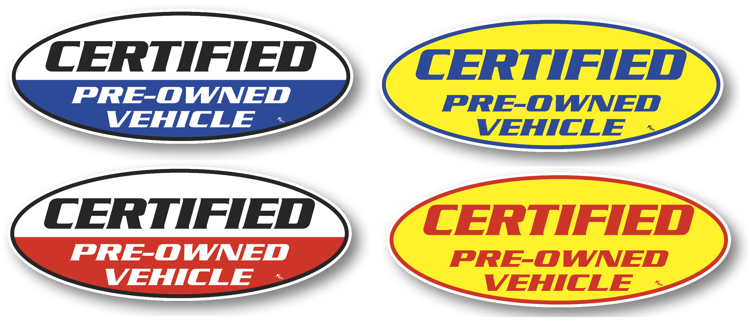 VINYL HIGHLIGHTS CERTIFIED OVAL SLOGANS