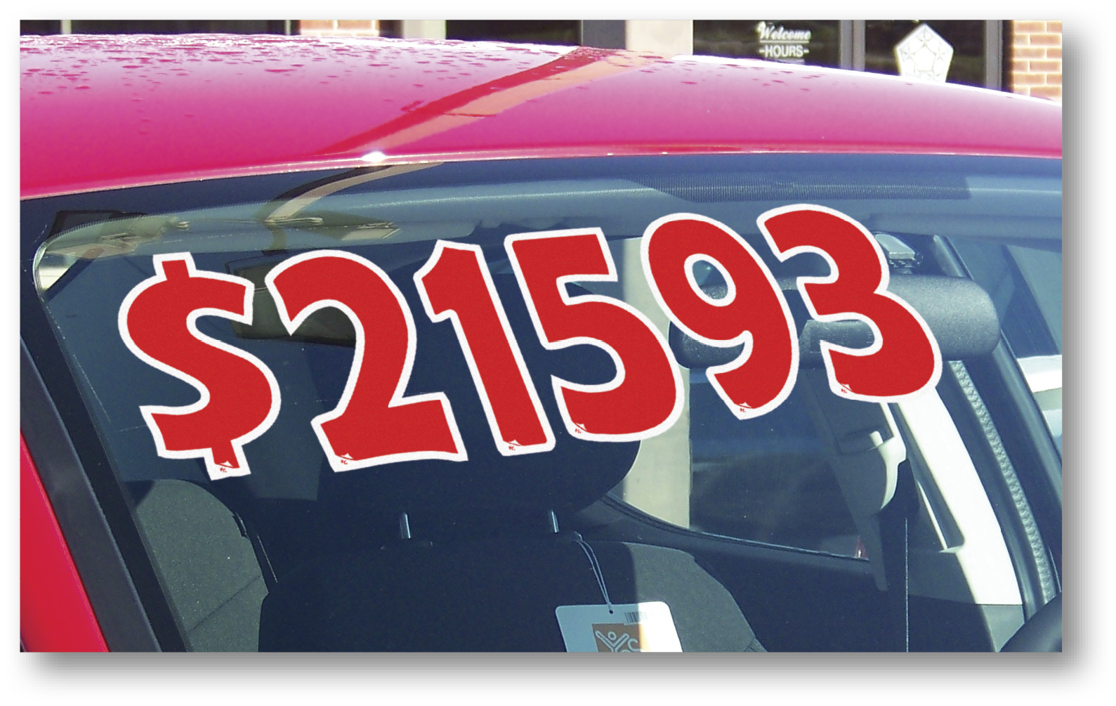  Vinyl Number & for Sale Decals 13 Dozen Car Lot