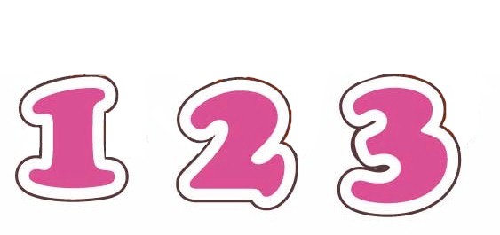 7 in. PINK PAINT LINE WINDSHIELD NUMBERS