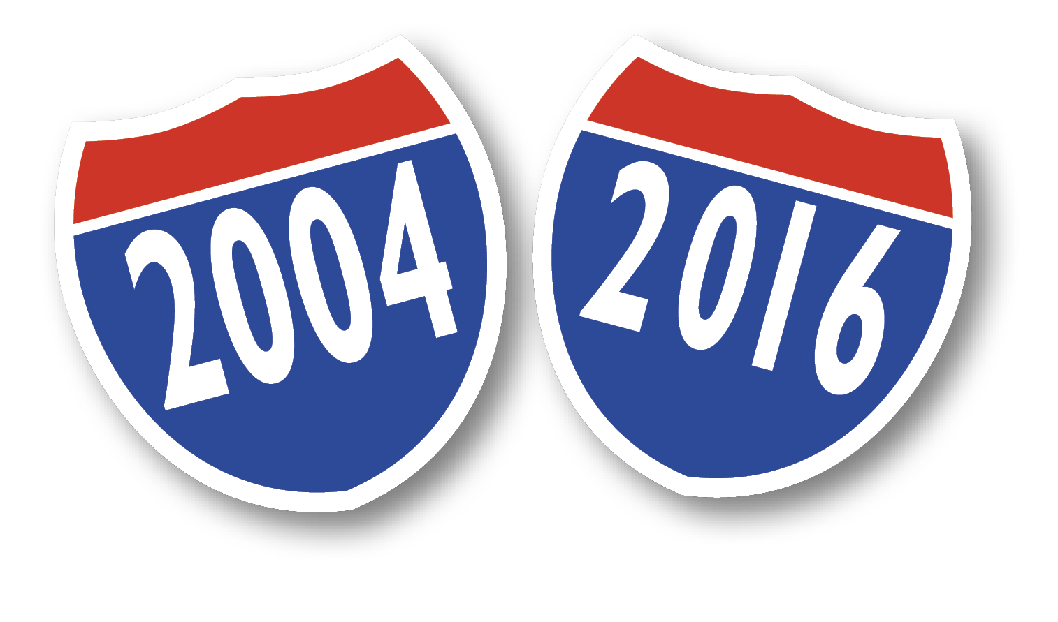 VINYL INTERSTATE YEAR MODEL SIGNS 