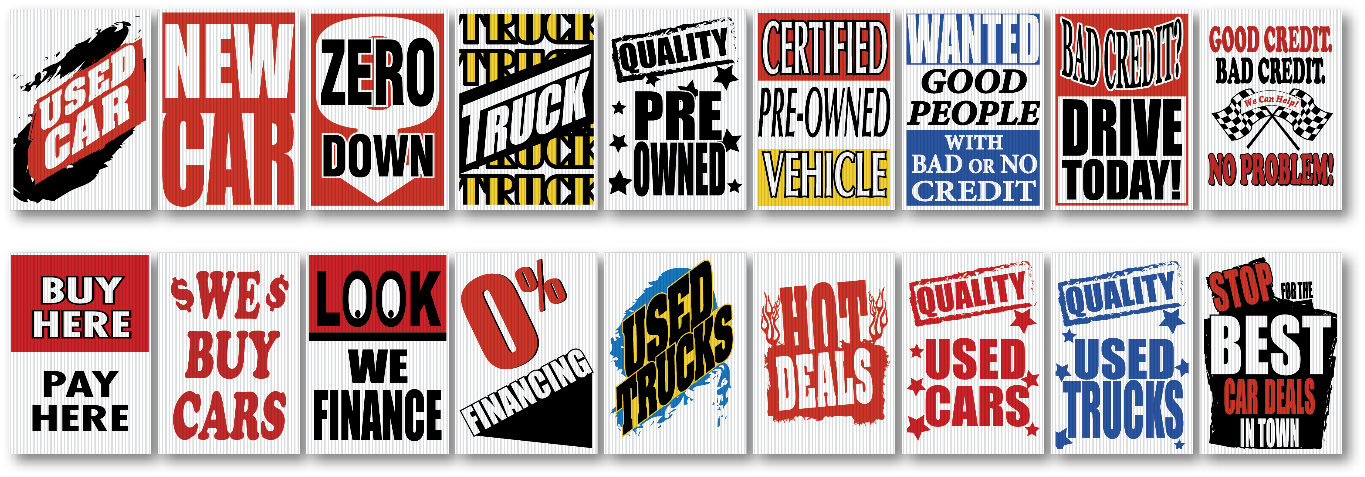 JUMBO UNDER HOOD SIGNS