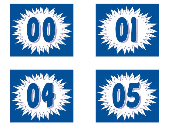 BLUE BURST YEAR SIGNS