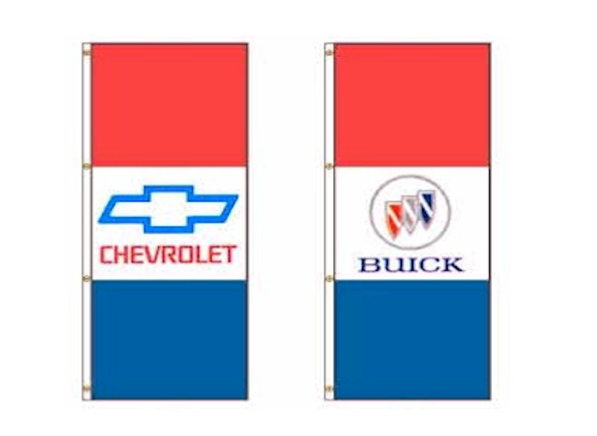 DEALER DRAPE FLAGS (SINGLE FACED) FOR INTERCEPTOR BRACKET (SINGLE FACED)