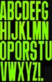 5.5 in. CHARTREUSE ALPHA LETTERS