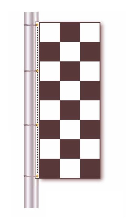 RACE TRACK CHECKERED FLAG - 3 X 8