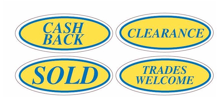 EURO STYLE OVAL SLOGANS
