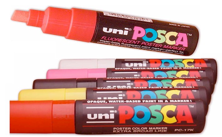 JUMBO UNIPOSCA WATERPROOF MARKERS